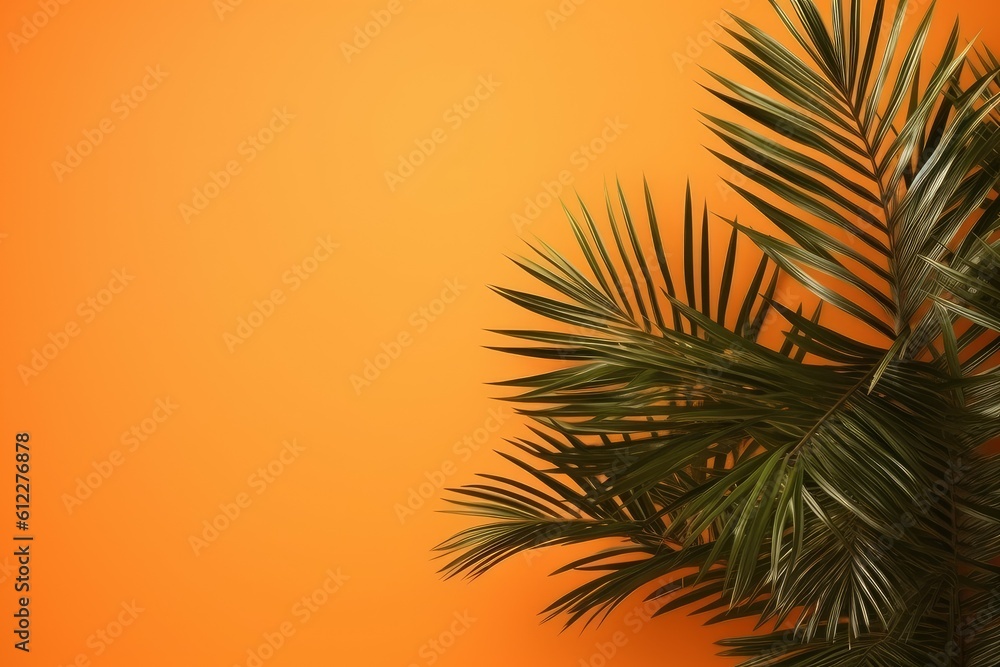 Palm day background. Generate Ai