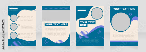 Ship vacation info blank brochure layout design. Boat jobs. Vertical poster template set with empty copy space for text. Premade corporate reports collection. Editable flyer paper pages