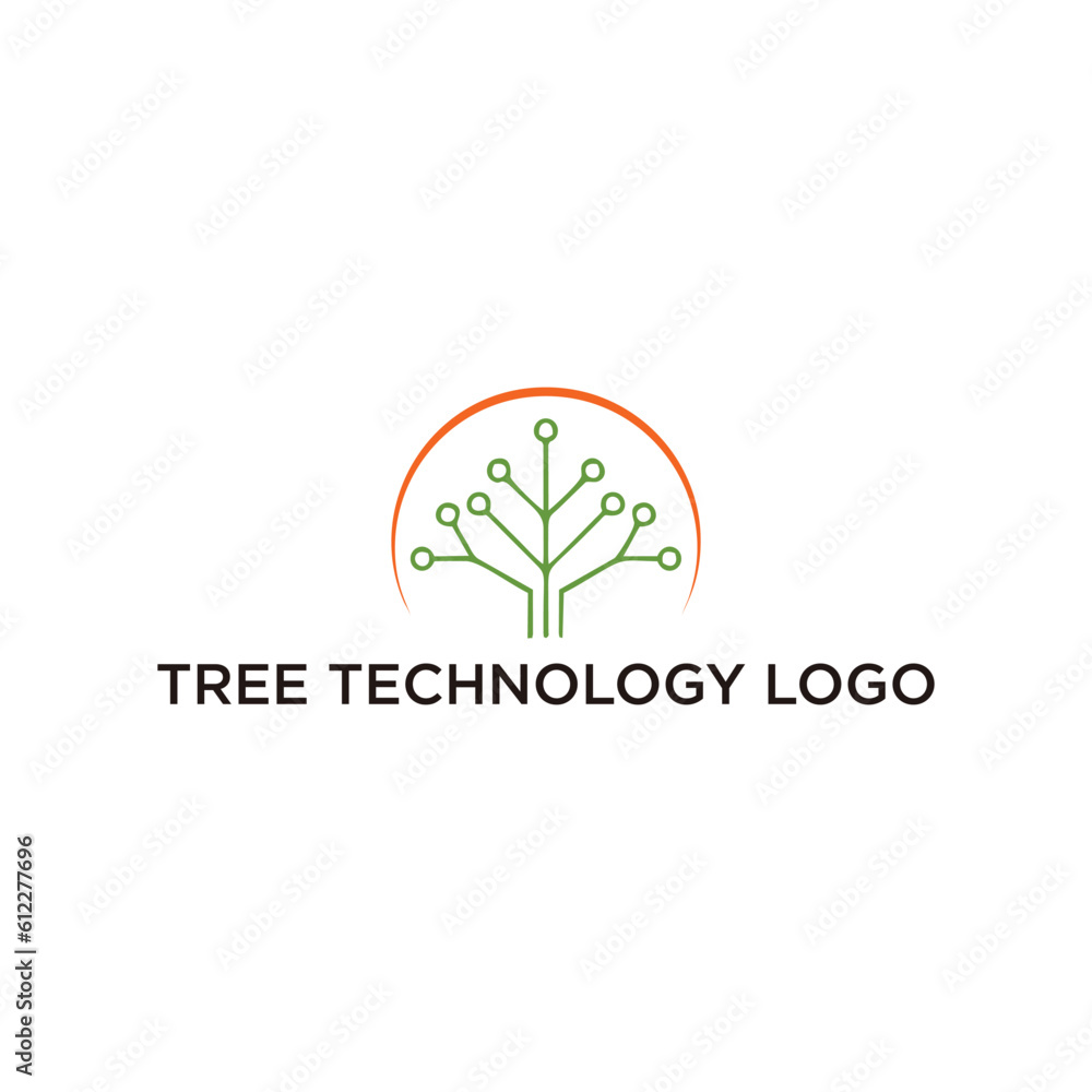 tree technology logo editable resizable EPS 10