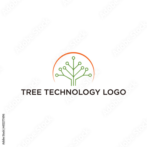 tree technology logo editable resizable EPS 10