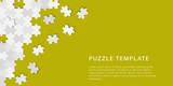 Abstract puzzle template background with text place for design