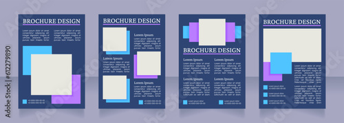 Pandemic combating strategy blank brochure layout design. Vertical poster template set with empty copy space for text. Premade corporate reports collection. Editable flyer paper pages