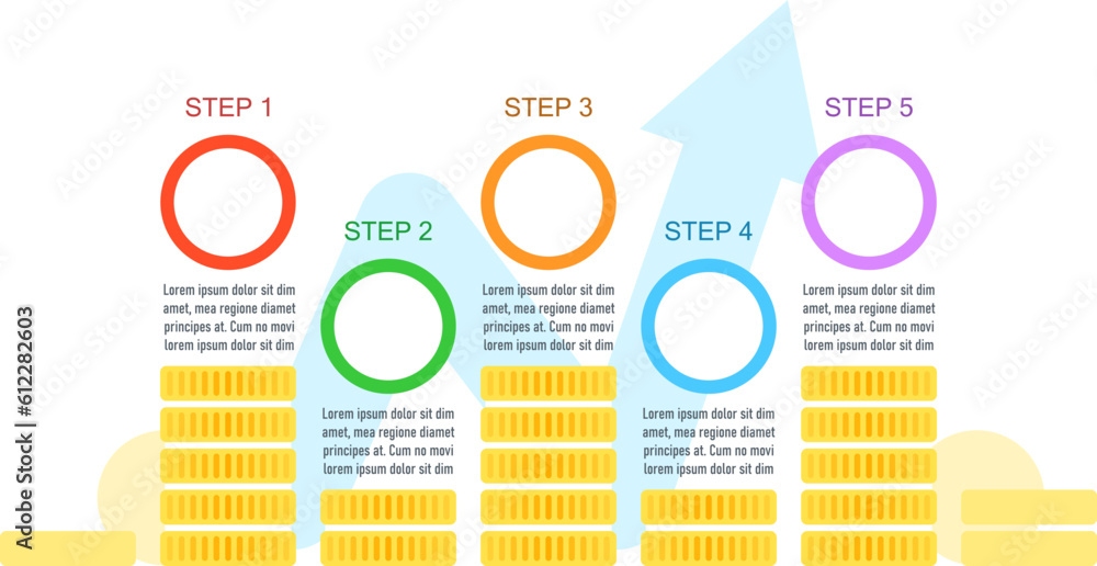 Personal financial health improve infographic chart design template ...