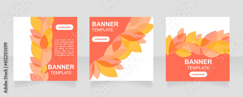 Charitable organization promo web banner design template. Vector flyer with text space. Advertising placard with customized copyspace. Promotional printable poster for advertising. Graphic layout