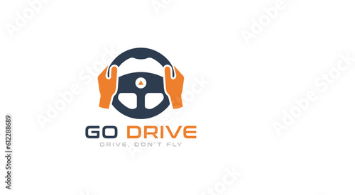 Driving logo. Drive icon. driving school logo icon vector template 