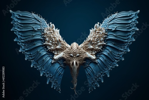 Beautiful Angel wings flying creature bird wings, feather wings Created with generative AI tools