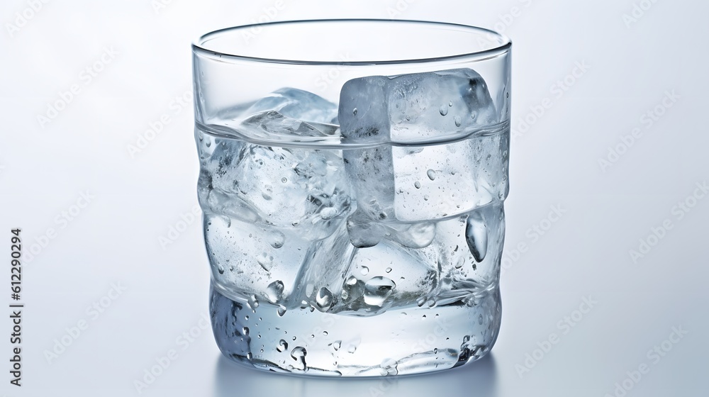 Glass of cold sparkling water. Glass of cold sparkling water.