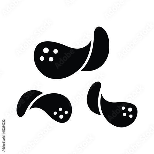 potato chip icon vector design template in white background