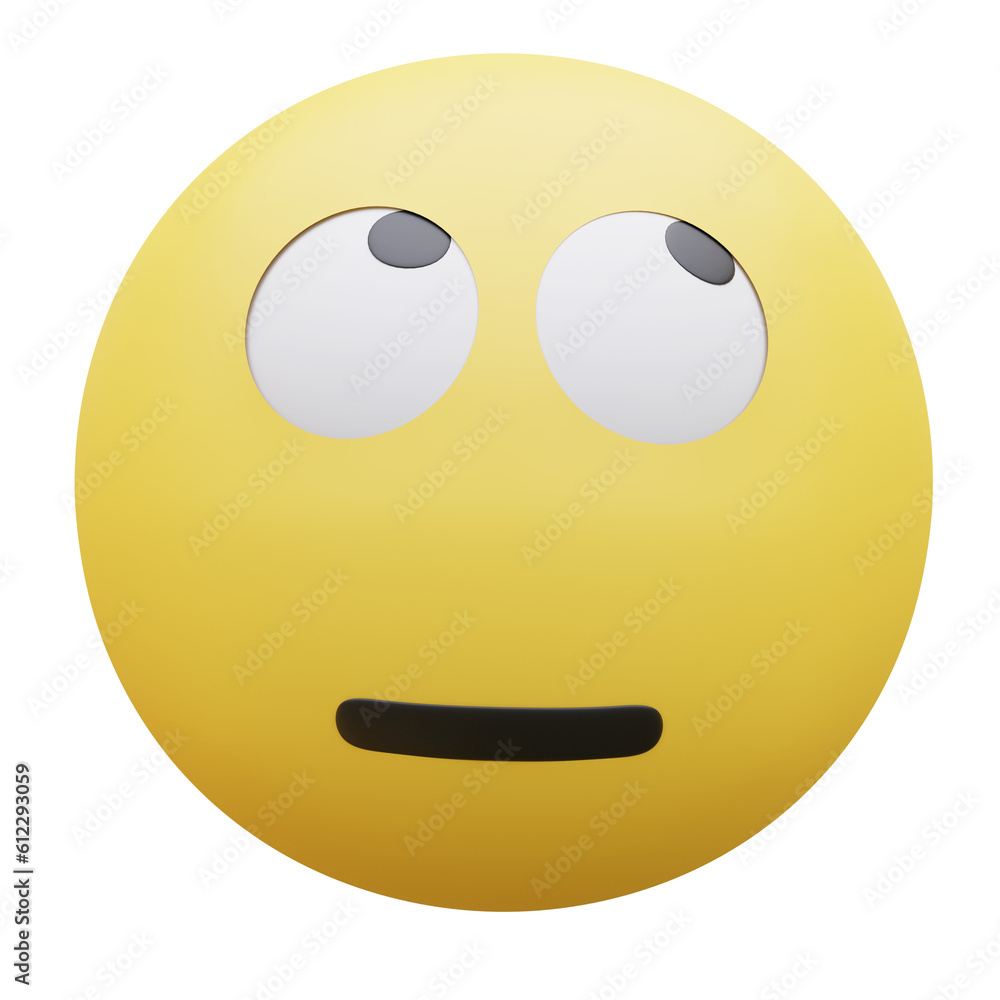 Fototapeta premium Face with Rolling Eyes