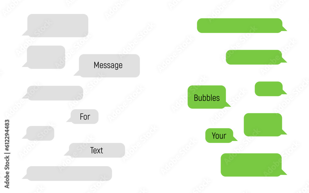 Message bubbles. Chat. Speech bubbles. Messages Bubbles. Vector illustration Message bubbles. Chat. Speech bubbles. Messages Bubbles. Vector illustration