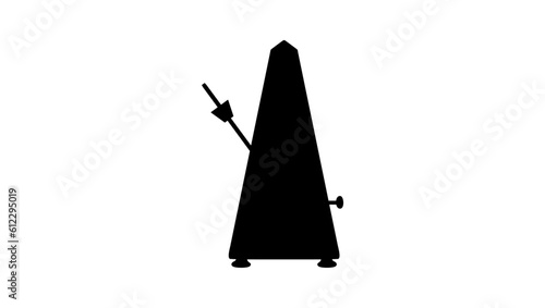old metronome silhouette