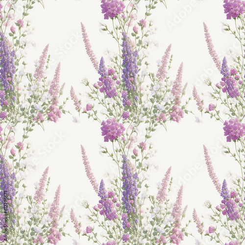 lavender flowers on white background
