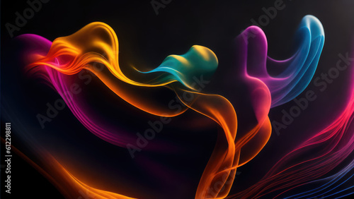 Abstract background illustration of a smoke color (Generative AI)