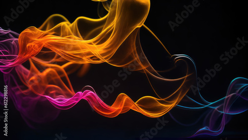 Abstract background illustration of a smoke color (Generative AI)