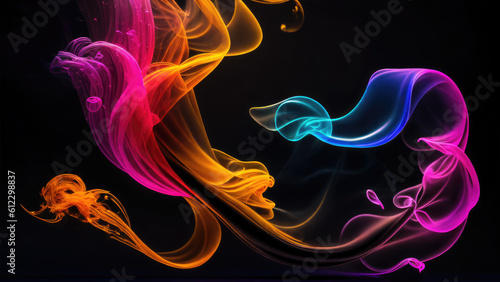 Abstract background illustration of a smoke color (Generative AI)