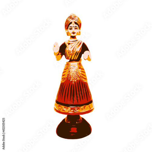 Tanjore Dancing Girl Doll