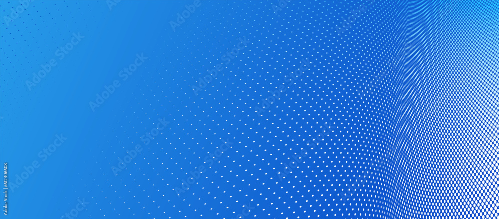 Blue dots in 3D perspective vector abstract background, multimedia internet information theme, wave stream of science technology or business blank template for ads. Blue dots in 3D perspective vector abstract background, multimedia internet information theme, wave stream of science technology or business blank template for ads.