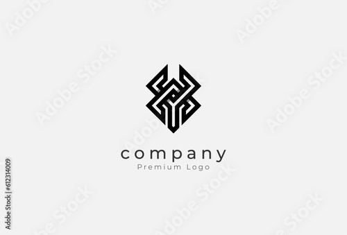 Abstract Initial AY Logo Design, letter AY with modern and minimalist style logo design inspiration, vector illustration