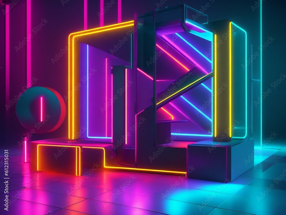 colorful light neon background wallpaper ai generated colorful light neon background wallpaper ai generated