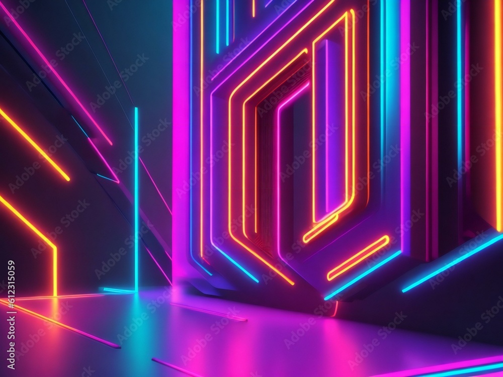 colorful light neon background wallpaper ai generated colorful light neon background wallpaper ai generated