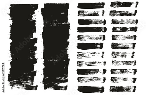 Flat Paint Brush Thin Short Background & Straight Lines Mix High Detail Abstract Vector Background Mix Set 