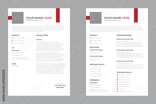 Minimalist Resume and Cover Letter Set