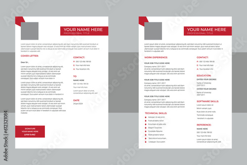 Minimalist Resume and Cover Letter Set