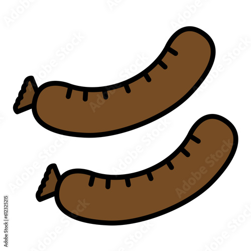 Sausage Line Color Icon