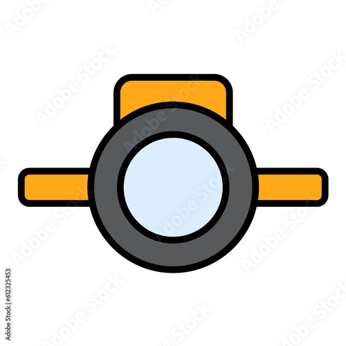 Head Lamp Line Color Icon