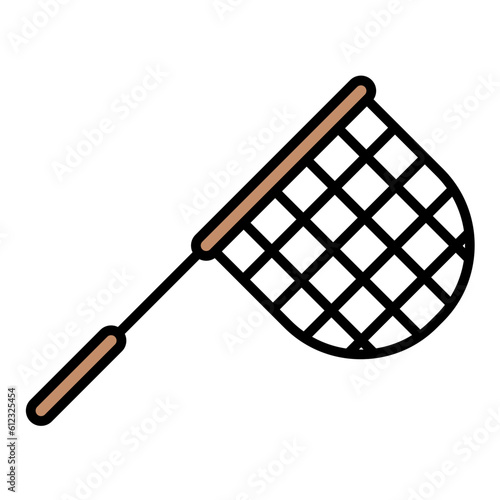 Hand Net Line Color Icon