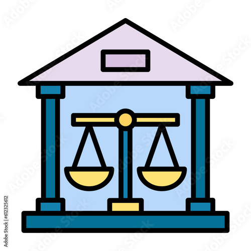 Court Line Color Icon