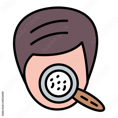 Problematic Skin Line Color Icon