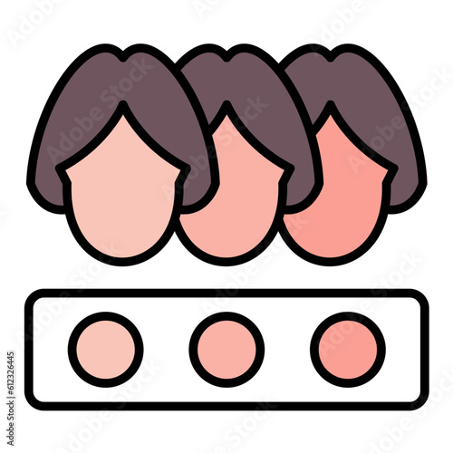 Skin Tone Line Color Icon