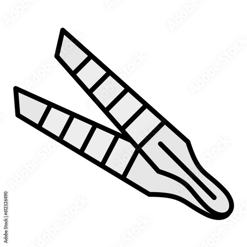 Tweezers Line Color Icon