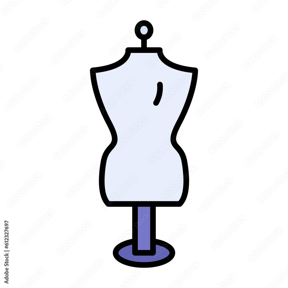 Obraz premium Mannequin Line Color Icon