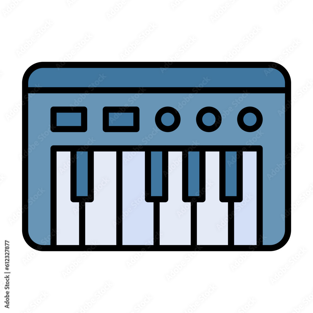 Piano Line Color Icon Piano Line Color Icon