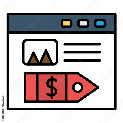 SEO Tag Line Color Icon