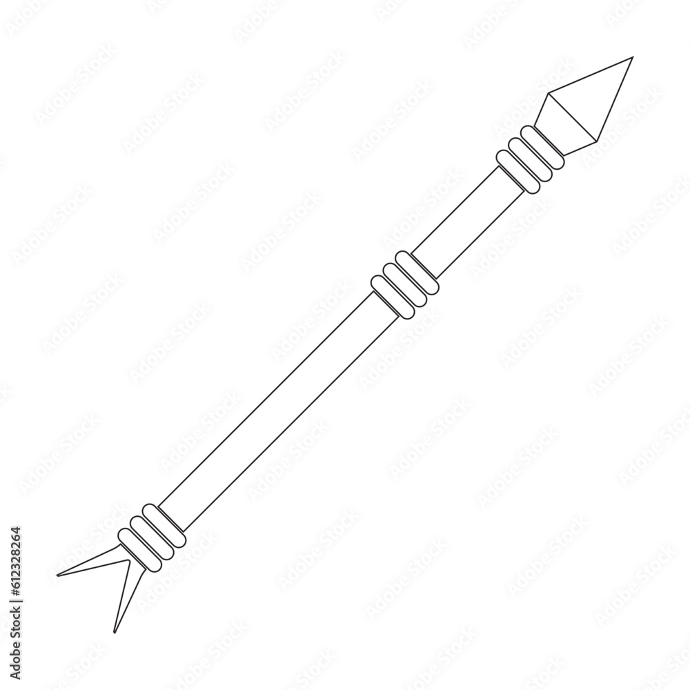 Fototapeta premium spear icon vector