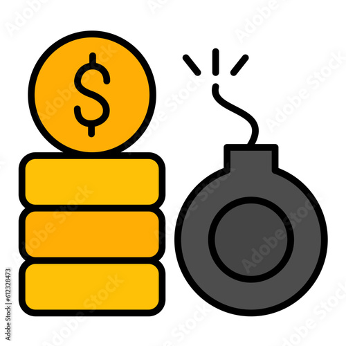 Debt Line Color Icon