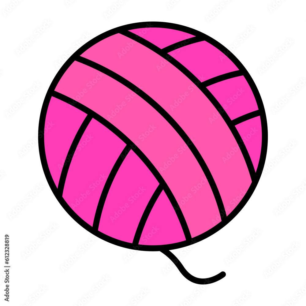Wool Ball Line Color Icon Wool Ball Line Color Icon