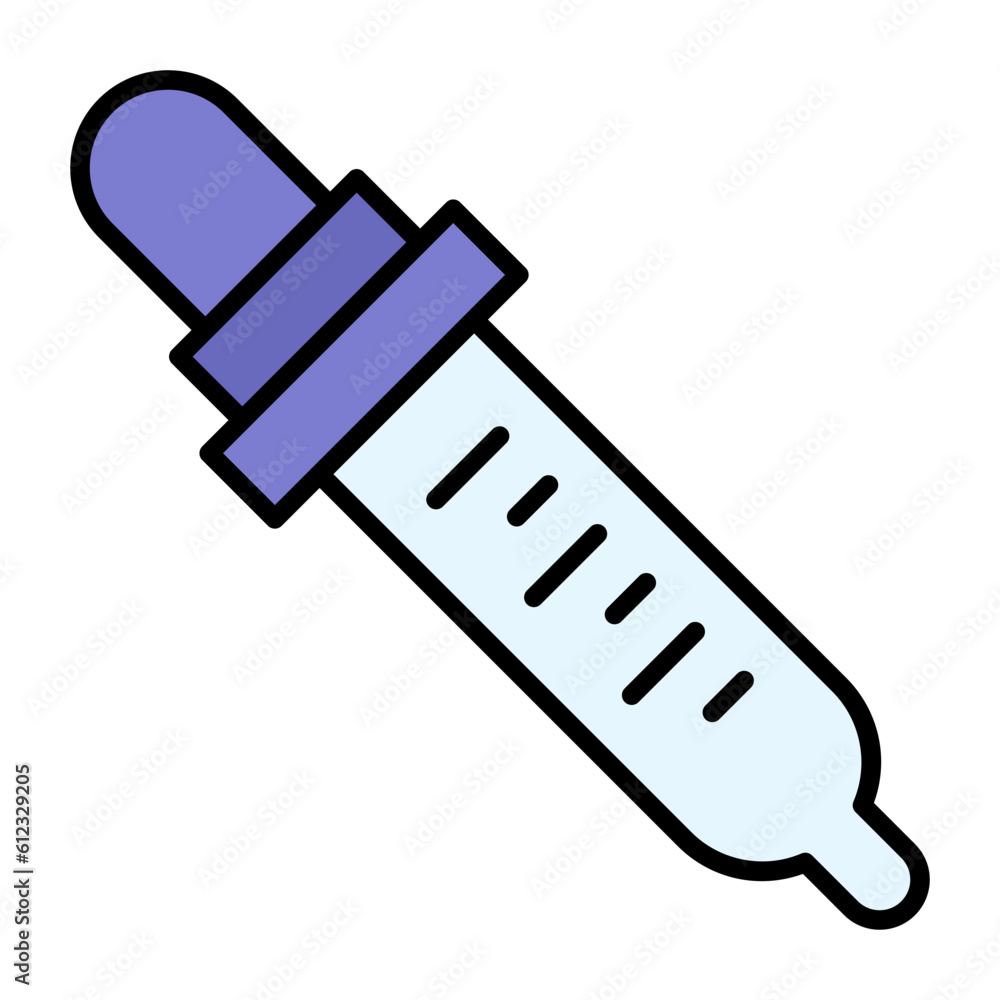 Dropper Line Color Icon