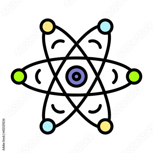 Atom Line Color Icon