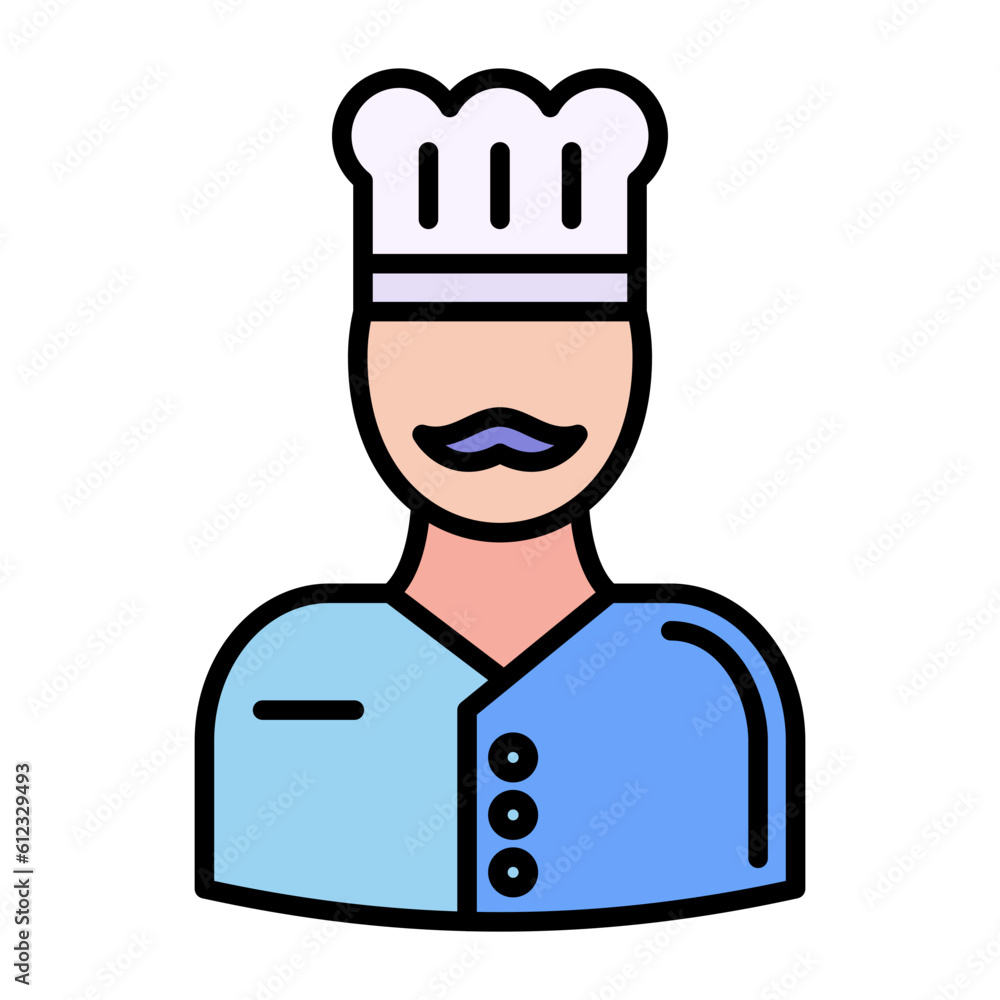 Baker Line Color Icon