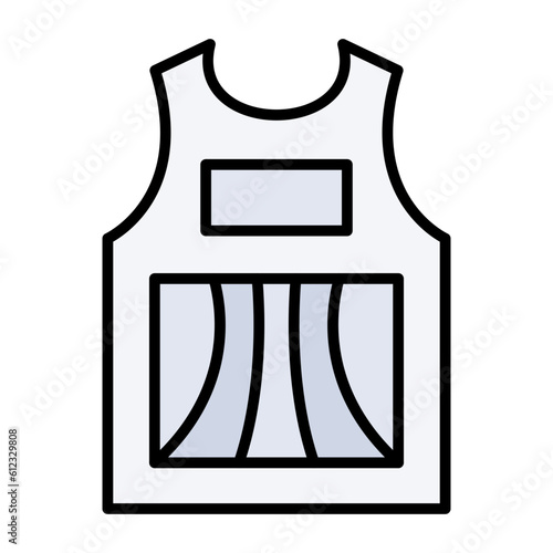 Sleeveless Shirt Line Color Icon