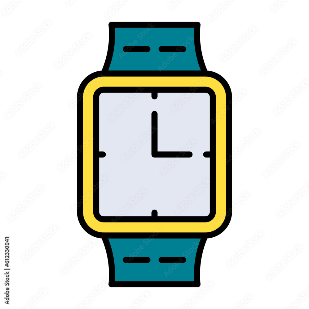 Smartwatch Line Color Icon Smartwatch Line Color Icon