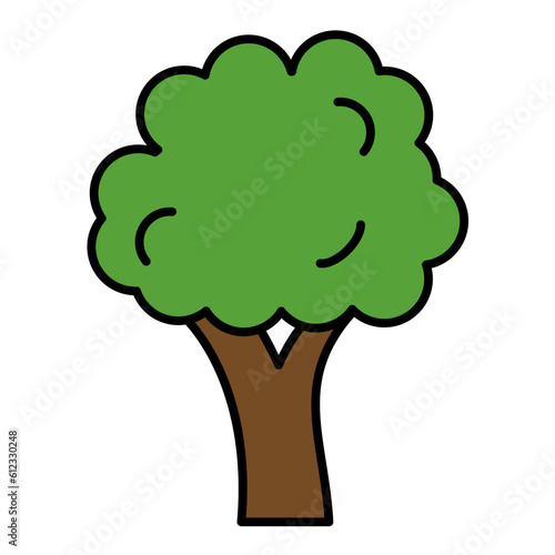 Tree Line Color Icon