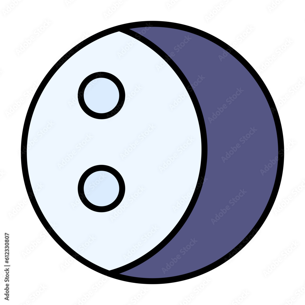 Lunar Eclipse Line Color Icon Lunar Eclipse Line Color Icon