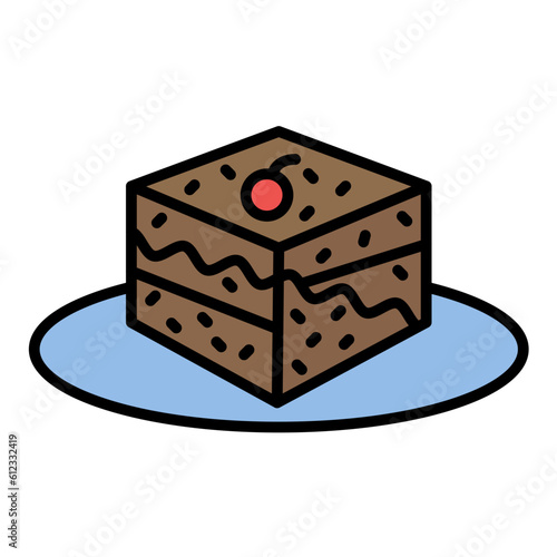 Tiramisu Line Color Icon