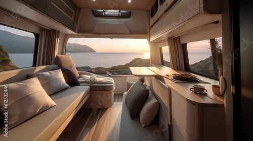 Modern Camper Van interior....