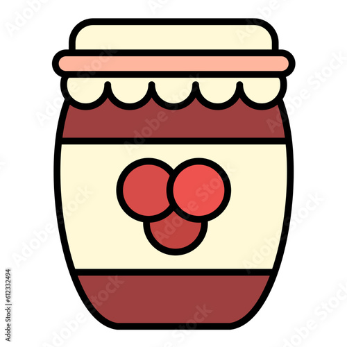 Jam Line Color Icon